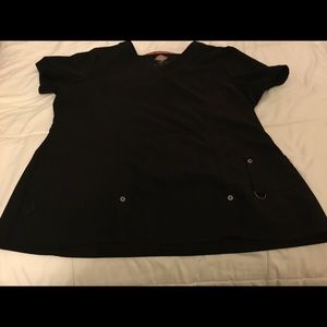 Dickies Black Scrub Top